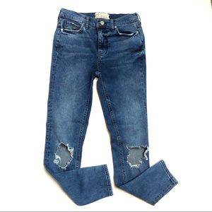FREE PEOPLE women mid rise skinny jeans size 26
